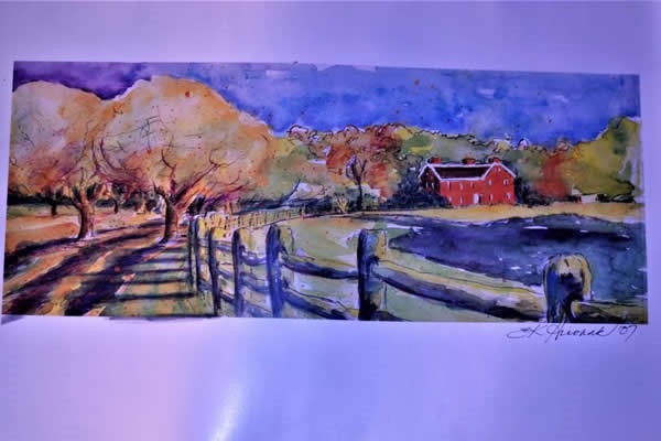 Watercolor Print of the Johnston Farm